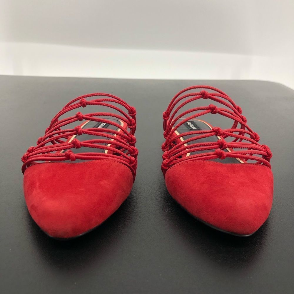 Jaggar Series Knotted Slide in Coral Flat Sandals - Picture 4 of 13